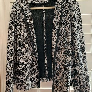 Kasper leather trimmed blazer